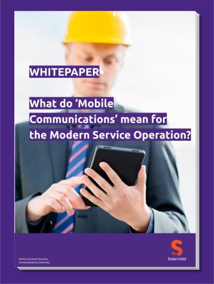 Front cover - What do mobile comms mean for service operations v2